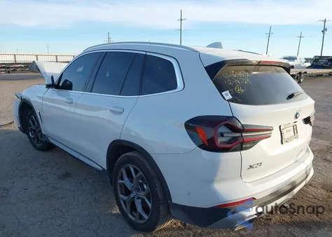 2024 BMW X3 xDrive30I from USA, damaged, VIN WBX57DP07RN293588